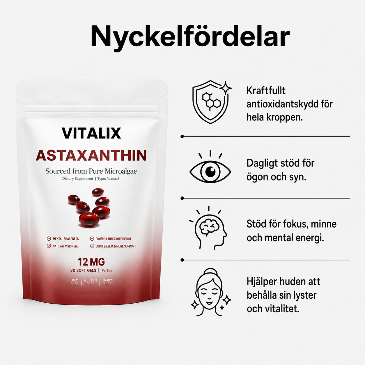 Vitalix™ Astaxantin 12mg